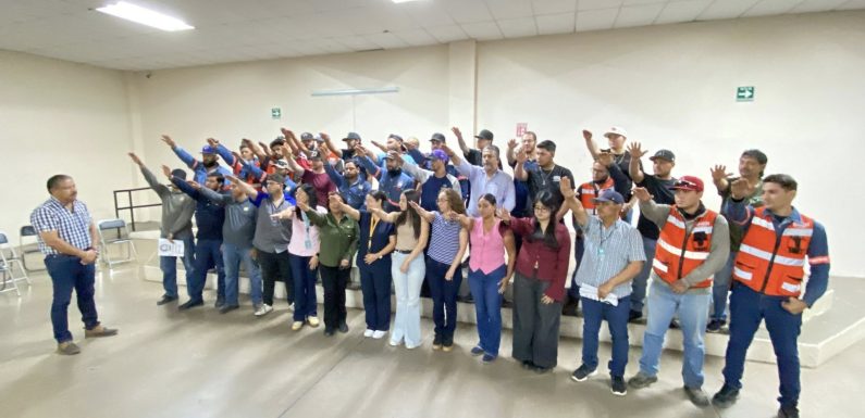 SECRETARIO GENERAL DEL SUTSMH TOMA PROTESTA A NUEVOS SINDICALIZADOS