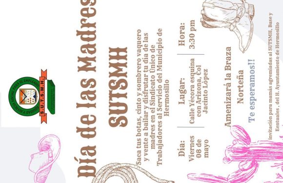 INVITACION PARA AGREMIADAS SUTSMH A EVENTO DEL DÍA DE LAS MADRES