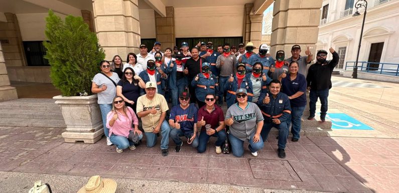 COMITÉ EJECUTIVO ENTREGA DE BUFF A COMPAÑEROS DE JORNADA ACUMULADA DE PARQUES Y JARDINES
